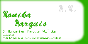 monika marquis business card